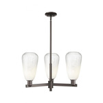 Brookhaven Almond Chandelier - Oil Rubbed Bronze / Brookhaven Opal