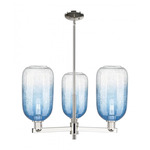 Brookhaven Cloche Chandelier - Polished Nickel / Brookhaven Sapphire
