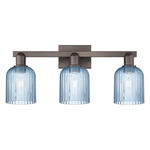 Bridal Veil 716 Bathroom Vanity Light - Oil Rubbed Bronze / Blue