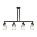 Brookhaven Almond Linear Pendant - Matte Black / Brookhaven Slate