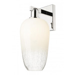 Brookhaven Flute Wall Sconce - Polished Nickel / Brookhaven Opal