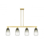 Brookhaven Almond Linear Pendant - Satin Gold / Brookhaven Slate