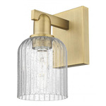 Bridal Veil Wall Sconce - Brushed Brass / Seedy
