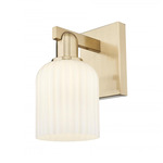Bridal Veil Wall Sconce - Champagne Bronze / Gloss White