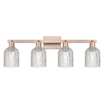 Bridal Veil 716 Bathroom Vanity Light - Antique Copper / Clear