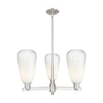 Brookhaven Almond Chandelier - Satin Nickel / Brookhaven Opal