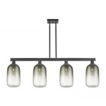 Brookhaven Cloche Linear Pendant - Matte Black / Brookhaven Slate