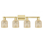 Bridal Veil 716 Bathroom Vanity Light - Satin Gold / Mercury