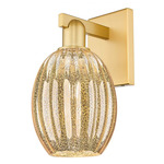 Preston Bulb Wall Sconce - Satin Gold / Mercury