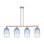 Brookhaven Cloche Linear Pendant - Antique Copper / Brookhaven Sapphire