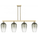 Brookhaven Flute Linear Pendant - Champagne Bronze / Brookhaven Slate