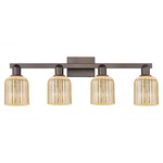 Bridal Veil 716 Bathroom Vanity Light - Oil Rubbed Bronze / Mercury