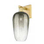 Brookhaven Flute Wall Sconce - Satin Gold / Brookhaven Slate