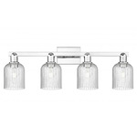 Bridal Veil 716 Bathroom Vanity Light - Polished Chrome / Seedy