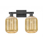 Preston Jar Bathroom Vanity Light - Matte Black / Mercury