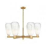 Brookhaven Almond Chandelier - Brushed Brass / Brookhaven Opal