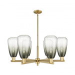 Brookhaven Almond Chandelier - Brushed Brass / Brookhaven Slate