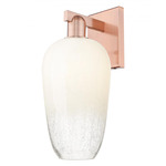 Brookhaven Flute Wall Sconce - Antique Copper / Brookhaven Opal