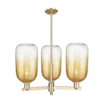 Brookhaven Cloche Chandelier - Champagne Bronze / Brookhaven Amber