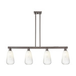 Brookhaven Almond Linear Pendant - Oil Rubbed Bronze / Brookhaven Opal