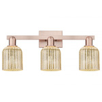 Bridal Veil 716 Bathroom Vanity Light - Antique Copper / Mercury