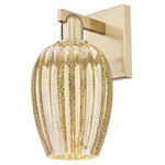 Preston Flute Wall Sconce - Champagne Bronze / Mercury