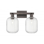 Preston Jar Bathroom Vanity Light - Oil Rubbed Bronze / Clear