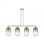 Brookhaven Cloche Linear Pendant - Antique Brass / Brookhaven Slate