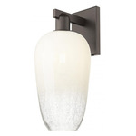 Brookhaven Flute Wall Sconce - Oil Rubbed Bronze / Brookhaven Opal