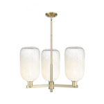Brookhaven Cloche Chandelier - Antique Brass / Brookhaven Opal