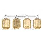 Preston Jar Bathroom Vanity Light - Polished Chrome / Mercury