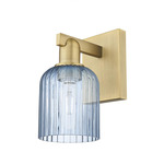 Bridal Veil Wall Sconce - Brushed Brass / Princess Blue