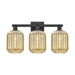 Preston Jar Bathroom Vanity Light - Matte Black / Mercury
