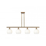 Brookhaven Globe Linear Pendant - Brushed Brass / Brookhaven Opal