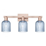 Bridal Veil 716 Bathroom Vanity Light - Antique Copper / Blue