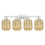 Preston Jar Bathroom Vanity Light - Brushed Satin Nickel / Mercury
