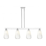Brookhaven Almond Linear Pendant - Polished Chrome / Brookhaven Opal