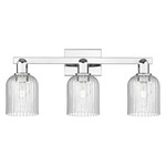 Bridal Veil 716 Bathroom Vanity Light - Polished Chrome / Seedy