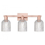 Bridal Veil 716 Bathroom Vanity Light - Antique Copper / Clear