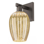 Preston Flute Wall Sconce - Oil Rubbed Bronze / Mercury