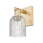 Bridal Veil Wall Sconce - Champagne Bronze / Clear