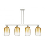 Brookhaven Cloche Linear Pendant - Polished Nickel / Brookhaven Amber