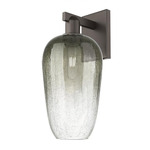 Brookhaven Flute Wall Sconce - Oil Rubbed Bronze / Brookhaven Slate
