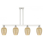 Preston Flute Linear Pendant - Polished Nickel / Mercury