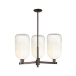 Brookhaven Cloche Chandelier - Oil Rubbed Bronze / Brookhaven Opal