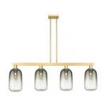 Brookhaven Cloche Linear Pendant - Satin Gold / Brookhaven Slate