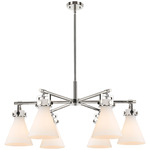 Newton Sphere Chandelier - Polished Nickel / White