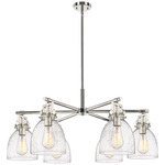 Newton Bell Chandelier - Polished Nickel / Seedy