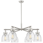 Newton Bell Chandelier - Satin Nickel / Seedy