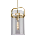 Pilaster 413 Pendant - Champagne Bronze / Light Smoke